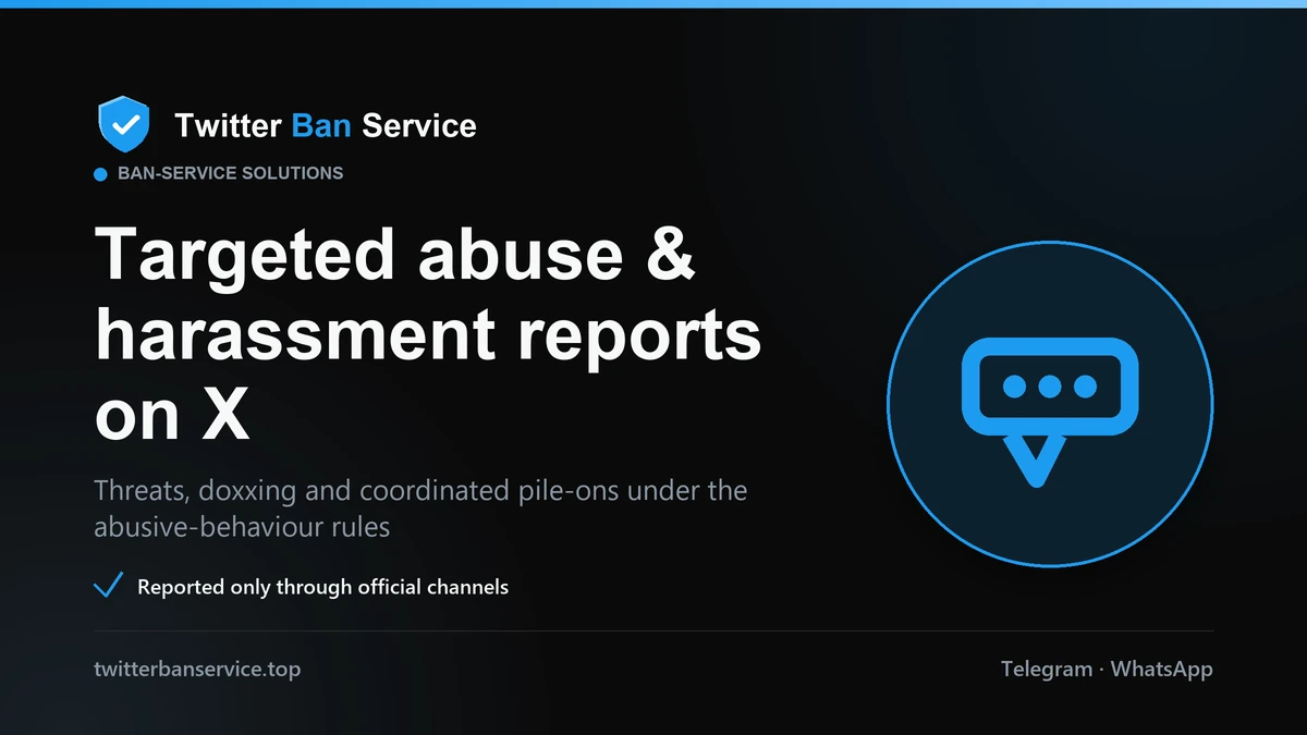 Targeted abuse and threats on X: a top category that gets a Twitter account suspended when reported with proof